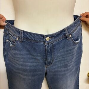 Cato Women's Boyfriend Jeans in Denim Blue